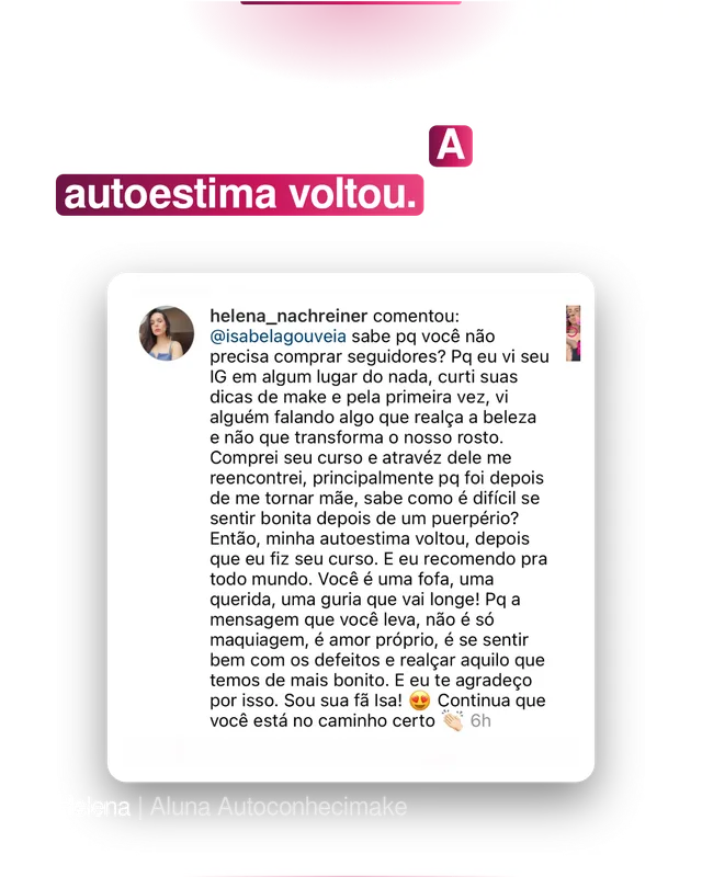 Depoimento de aluna 8