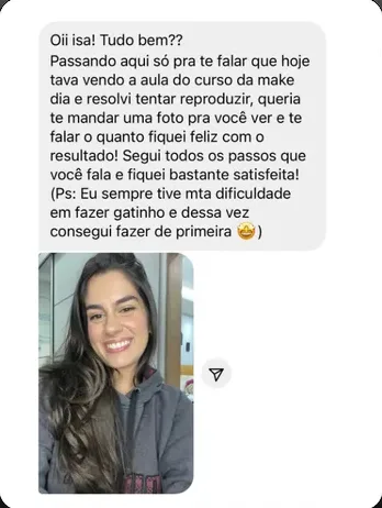 Depoimento de aluna: consegui fazer de primeira