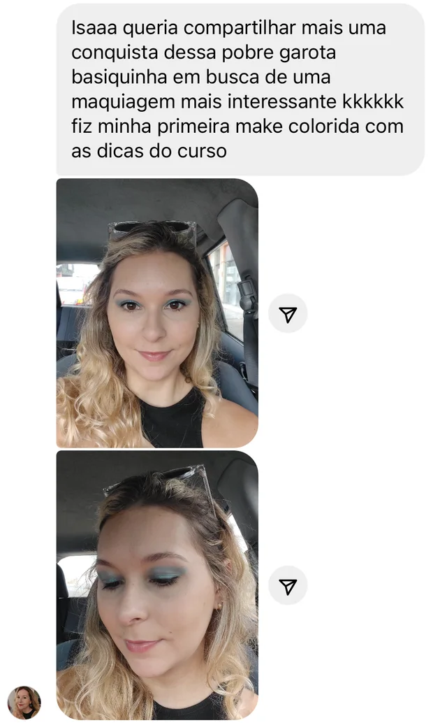 Depoimento: primeira make colorida