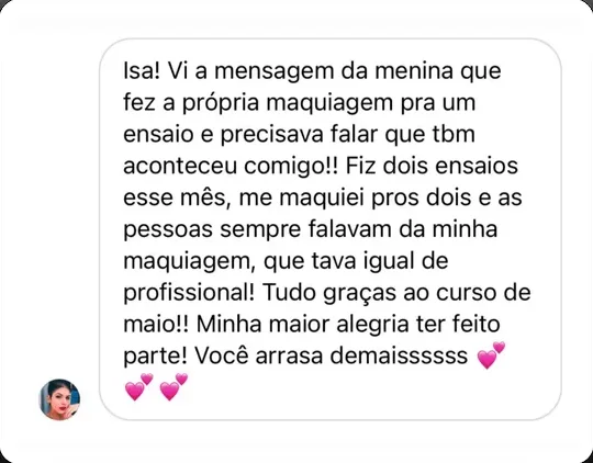 Depoimento de aluna
