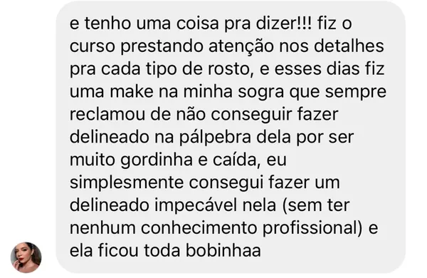 Depoimento de aluna