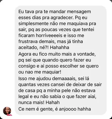 Depoimento de aluna